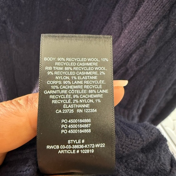 TNA Deep Blue Knit Sweater - Picture 8 of 10